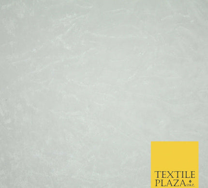 White Crushed Velvet Fabric Material Backdrop Cushions Curtains Stretch 58" 4160