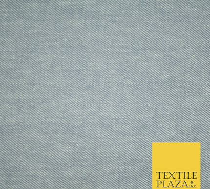 6oz Washed Light Blue 100% Cotton DENIM Fabric Skirts Jeans Dress Craft 55" 4182