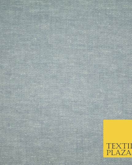 6oz Washed Light Blue 100% Cotton DENIM Fabric Skirts Jeans Dress Craft 55" 4182