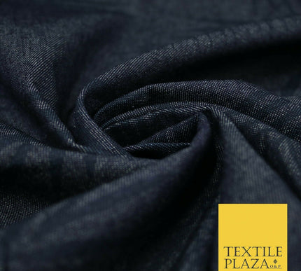 7oz Tropical Leaves Blue 100% Cotton DENIM Fabric Skirts Jeans Craft 60" 4181