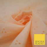 Premium 3 Hole Flower BRODERIE ANGLAISE Cotton Dress Christening Eyelet Fabric