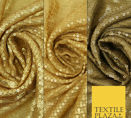 GOLD Gloss Matte Sequin Line Stripe Embroidered Georgette Fabric 3 COLOURS 37"