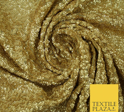 GOLD Intense Textured Matte Sequin Embroidered Georgette Fabric 4 SHADES 36"Wide