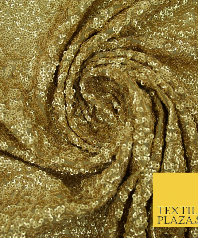 GOLD Intense Textured Matte Sequin Embroidered Georgette Fabric 4 SHADES 36"Wide
