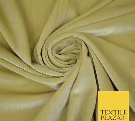 Pastel Soft Plain Velvet Velour Fabric Stretch Spandex Material - 58" 5 Colours