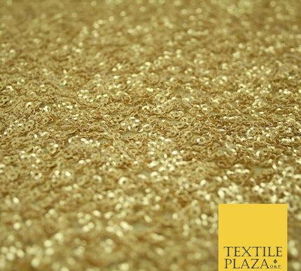 GOLD Intense Textured Matte Sequin Embroidered Georgette Fabric 4 SHADES 36"Wide