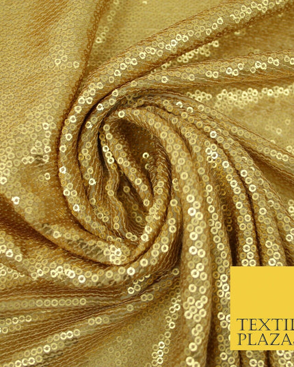 GOLD Gloss Matte Sequin Line Stripe Embroidered Georgette Fabric 3 COLOURS 37"