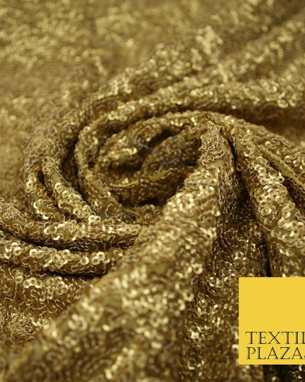 GOLD Intense Textured Matte Sequin Embroidered Georgette Fabric 4 SHADES 36"Wide