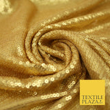 GOLD Gloss Matte Sequin Line Stripe Embroidered Georgette Fabric 3 COLOURS 37"