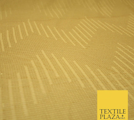 GOLD Gloss Matte Sequin Line Stripe Embroidered Georgette Fabric 3 COLOURS 37"
