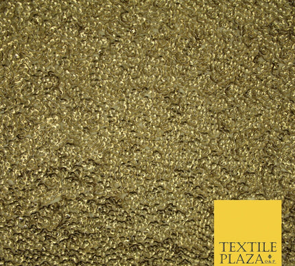 GOLD Intense Textured Matte Sequin Embroidered Georgette Fabric 4 SHADES 36"Wide