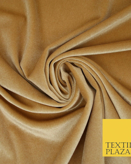 Pastel Soft Plain Velvet Velour Fabric Stretch Spandex Material - 58" 5 Colours