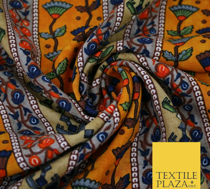 Premium Soft Striped African Floral 100% Rayon Viscose Dress Print Fabric Craft