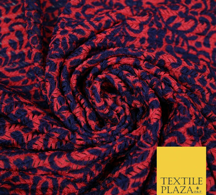 Pink Purple Swirls Crinkle Pleated Herringbone Cuts Stretch Dress Fabric 4193