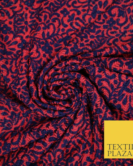 Pink Purple Swirls Crinkle Pleated Herringbone Cuts Stretch Dress Fabric 4193