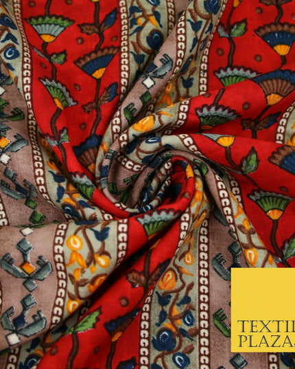 Premium Soft Striped African Floral 100% Rayon Viscose Dress Print Fabric Craft