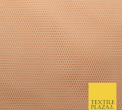 Light Peach Plain Tulle Mesh Dress Net Fabric Bridal Wedding Tutu 54" Wide 4326