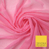 Baby Pink Silver Glitter Speckle Power Mesh Net Stretch Dress Fabric 63" 4311