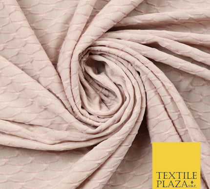 Lilac Pink Waffle Waves Corded Lightweight Jersey Dress Craft Fabric 56" 4347