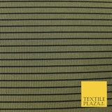 Premium Ribbed Striped Lines Stretch Jersey Dress Fabric 4 Way Stretch 52" Wide