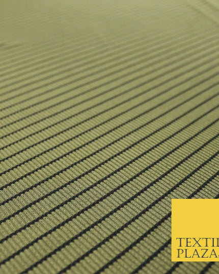 Premium Ribbed Striped Lines Stretch Jersey Dress Fabric 4 Way Stretch 52" Wide