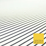 Premium Ribbed Striped Lines Stretch Jersey Dress Fabric 4 Way Stretch 52" Wide