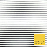 Premium Ribbed Striped Lines Stretch Jersey Dress Fabric 4 Way Stretch 52" Wide