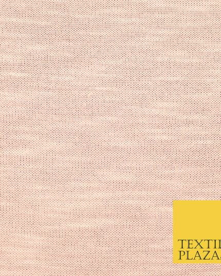 Light Peach Nude Marl Design Stretch Jersey Fabric Dress Material 59" Wide 4406
