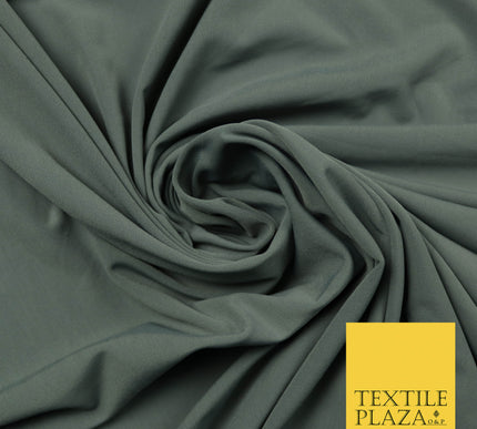 STORM GREY Premium Plain Bodystocking Fabric Smooth Stretch Dancewear 4416