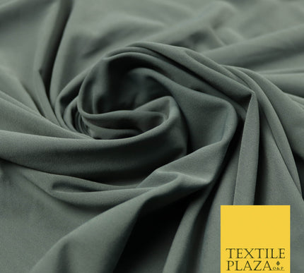 STORM GREY Premium Plain Bodystocking Fabric Smooth Stretch Dancewear 4416