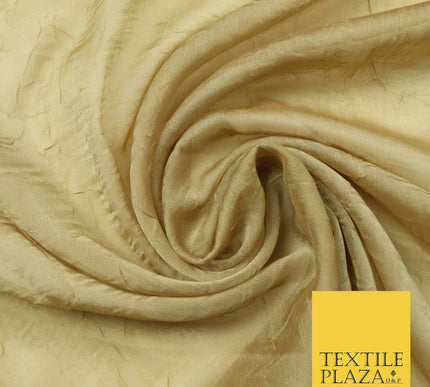 Luxury Creased Crushed Plain / Shot Chiffon Sheer Dress Fabric 5 COLOURS 39"Wide