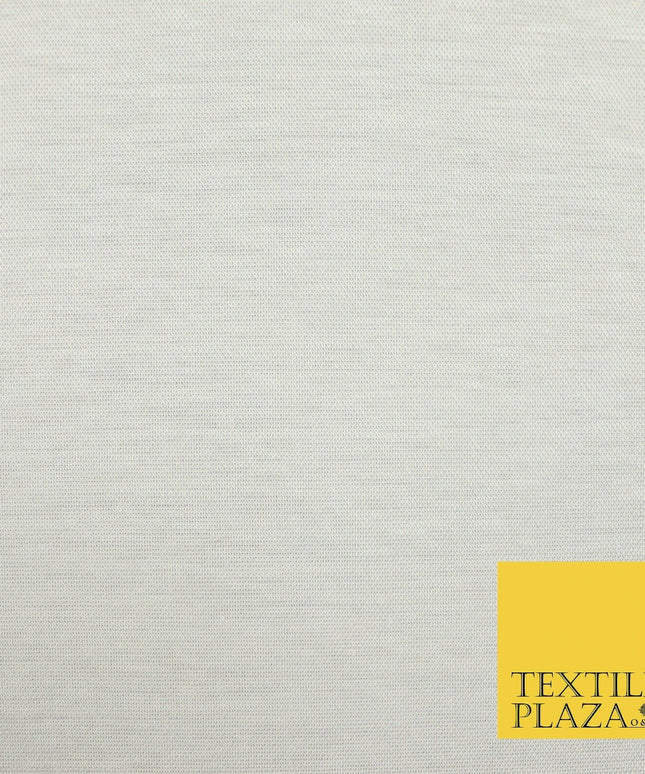 Plain Ivory Cream Lightweight Stretch Jersey Fabric Dress Craft 60" Wide 4427