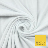 Black White Textured Weave Style Soft Plain Stretch Jersey Fabric Dress Craft56"