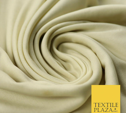 Stone Green Camel Brown Coloured Plain Stretch Jersey Fabric Dress Material 58"