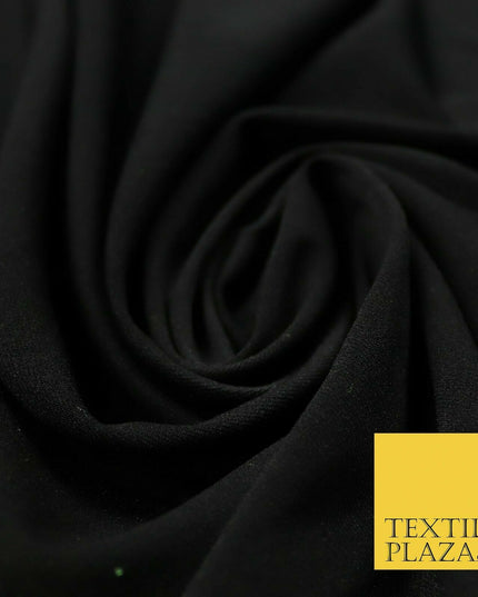 Black Candy Pink Plain Stretch Budget Polyester Jersey Fabric Dress Material 58"