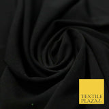 Black Candy Pink Plain Stretch Budget Polyester Jersey Fabric Dress Material 58"