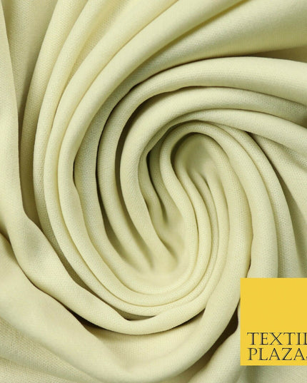 Stone Green Camel Brown Coloured Plain Stretch Jersey Fabric Dress Material 58"