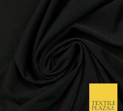 Black Candy Pink Plain Stretch Budget Polyester Jersey Fabric Dress Material 58"