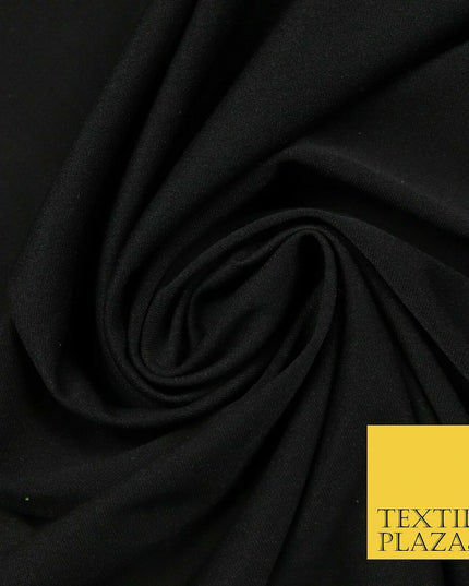 Black Candy Pink Plain Stretch Budget Polyester Jersey Fabric Dress Material 58"