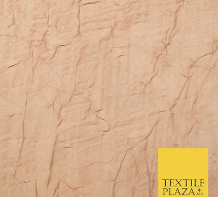 Luxury Creased Crushed Plain / Shot Chiffon Sheer Dress Fabric 5 COLOURS 39"Wide