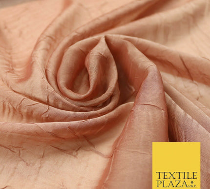 Luxury Creased Crushed Plain / Shot Chiffon Sheer Dress Fabric 5 COLOURS 39"Wide