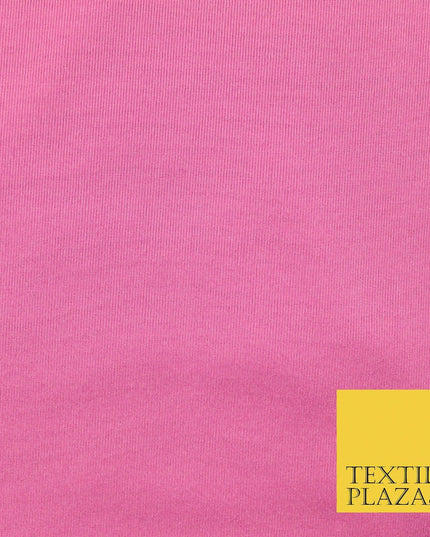 Black Candy Pink Plain Stretch Budget Polyester Jersey Fabric Dress Material 58"