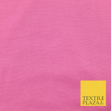 Black Candy Pink Plain Stretch Budget Polyester Jersey Fabric Dress Material 58"