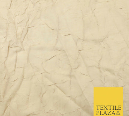Luxury Creased Crushed Plain / Shot Chiffon Sheer Dress Fabric 5 COLOURS 39"Wide