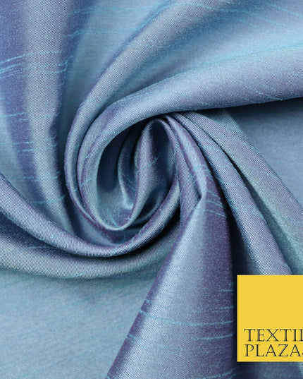 Two Tone Shot Plain Satin Backed Dupion SHANTUNG Raw Silk Dress Fabric 58" Wide