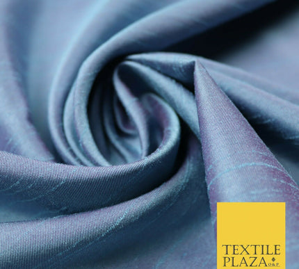 Two Tone Shot Plain Satin Backed Dupion SHANTUNG Raw Silk Dress Fabric 58" Wide
