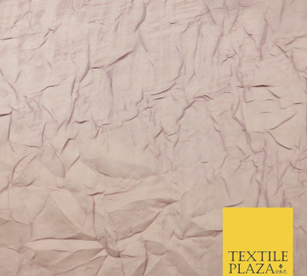 Luxury Creased Crushed Plain / Shot Chiffon Sheer Dress Fabric 5 COLOURS 39"Wide