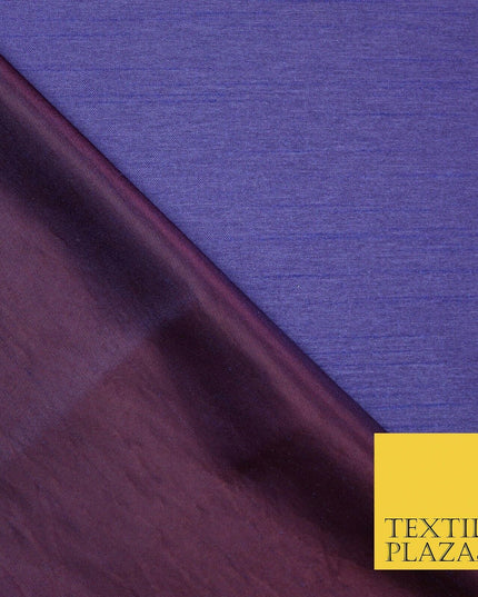 Two Tone Shot Plain Satin Backed Dupion SHANTUNG Raw Silk Dress Fabric 58" Wide