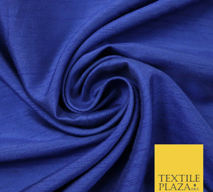 Luxury Satin Backed Dupion SHANTUNG Raw Silk Fabric 100% Polyester 59" 6 COLOURS