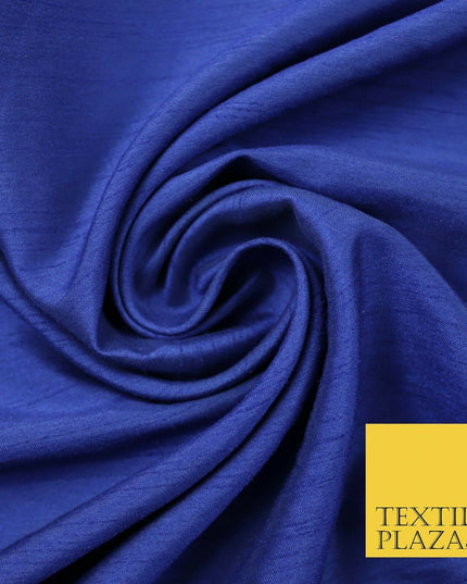 Luxury Satin Backed Dupion SHANTUNG Raw Silk Fabric 100% Polyester 59" 6 COLOURS